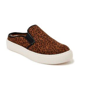 Time And Tru Womens Leopard Print Mule Memory Foam Slip-On Sneakers Size 9